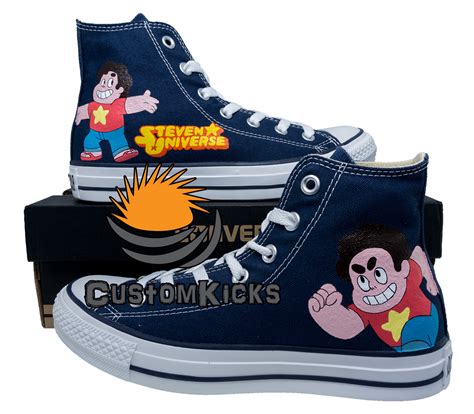 Painted Converse Sneakers Steven Universe Fanart Handpainted Shoes