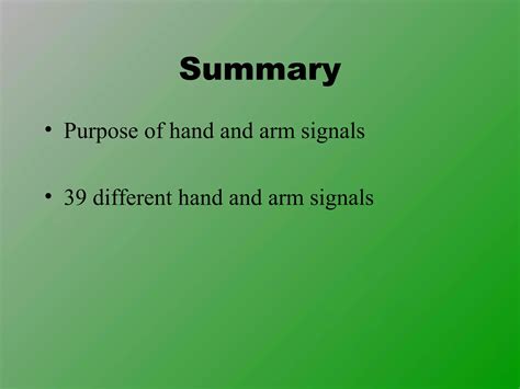 Ics0903 Hand And Arm Signals Ppt