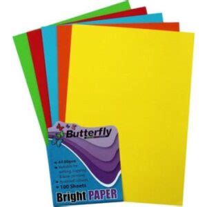 Butterfly A Bright Colour Paper Gsm Assorted S