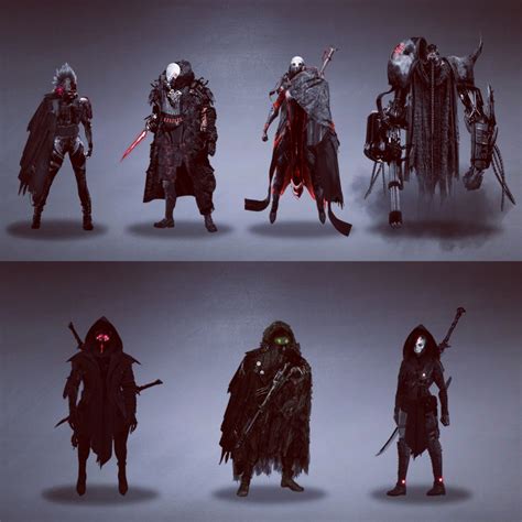 Sci-fi/Cyberpunk Characters and Weapons Concept Art | Domestika