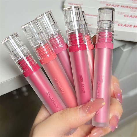 Fun Live NEW Herorange Iced Jam Lip Glaze Lip Gloss Mirror Long Lasting