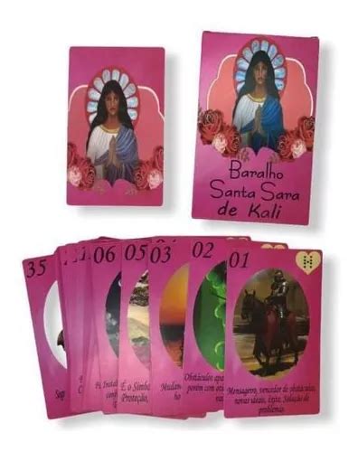 Baralho Tarot Santa Sara De Kali Rosa Cartas Intuitivas Mercadolivre