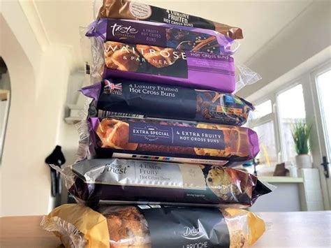 I Tried Hot Cross Buns From Tesco M S Asda Sainsbury S And Waitrose And One Stood Out