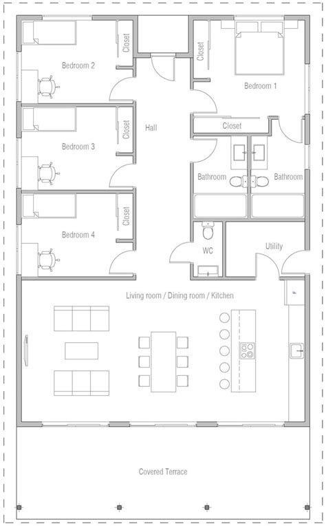 House Design House Plan Ch521 10 Haus Pläne Moderne Grundrisse