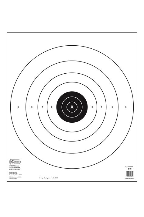 B8 Target Printable