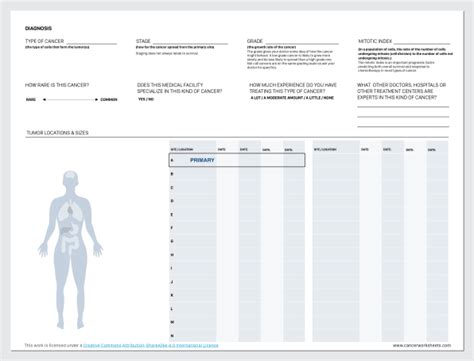 Cancer Questions Worksheets