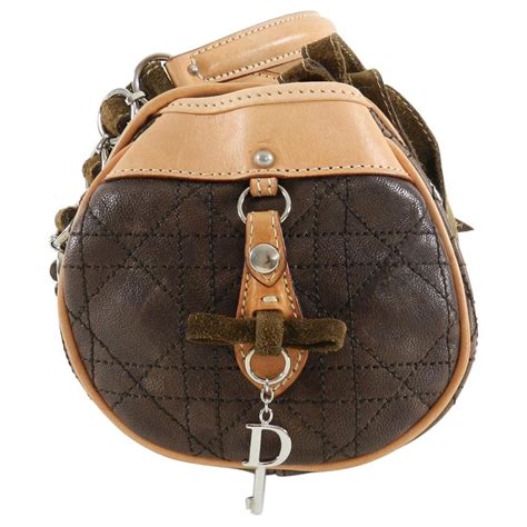 Christian Dior Brown Leather Romantique Small Bag At 1stdibs Dior