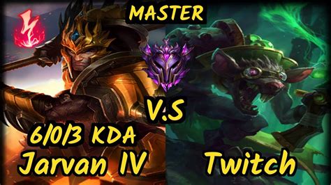 MRDS TynX JARVAN IV Vs TWITCH 6 0 3 KDA JUNGLE GAMEPLAY EUW