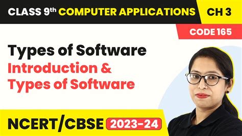 Types Of Software Introduction And Types Of Software Class 9 Computer