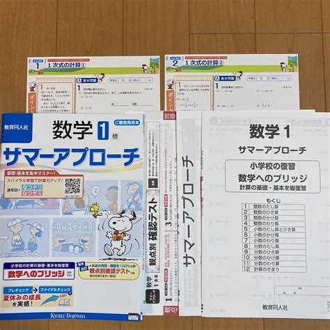 Yahooオークション サマーアプローチ 数学1 教育同人社 観点別確認