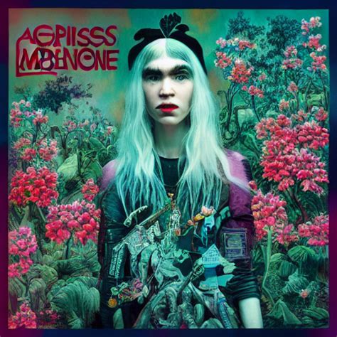 KREA AI Grimes Miss Anthropocene Album Cover Album Art