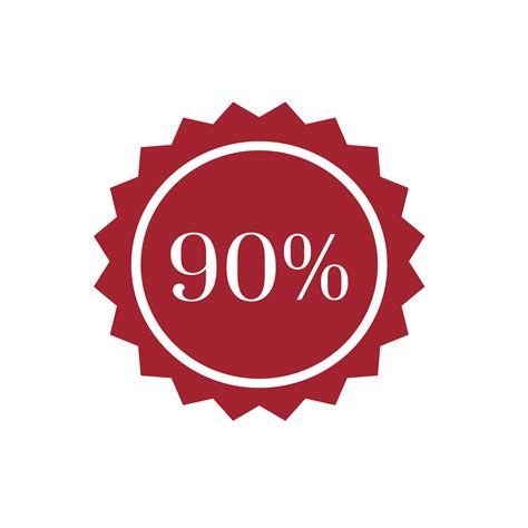 наклейка 90% скидка ПНГ на Прозрачном Фоне • Скачать PNG наклейка 90% ...