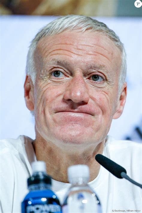 Didier Deschamps lors de la conférence de presse avant la finale France