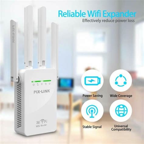 PIXLINK 300Mbps Wireless Routers WiFi Signal Repeater Extender AP