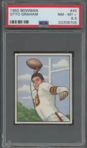 Most Valuable Otto Graham Football Cards