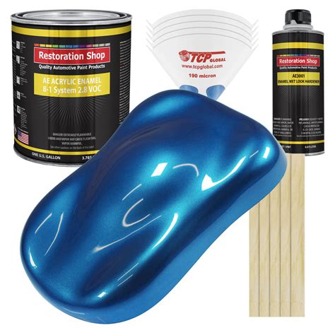 Restoration Shop Viper Blue Pearl Acrylic Enamel Auto Paint Complete