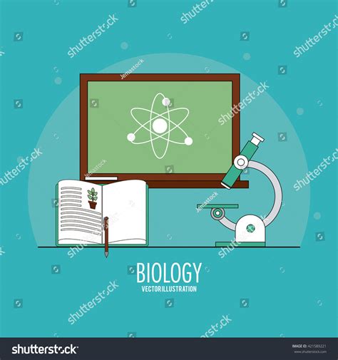 Biology Design Lab Icon Flat Illustration Stock Vector Royalty Free