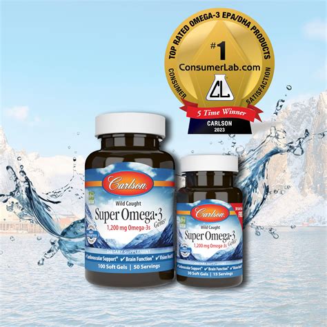Snapklik.com : Carlson - Super Omega-3 Gems, 1200 Mg Omega-3 Fatty Acids