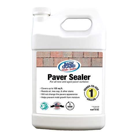 Amazon.com: Rain Guard Water Sealers SP-5004 Paver Sealer 1 Gallon - Clear Natural Finish - Deep ...