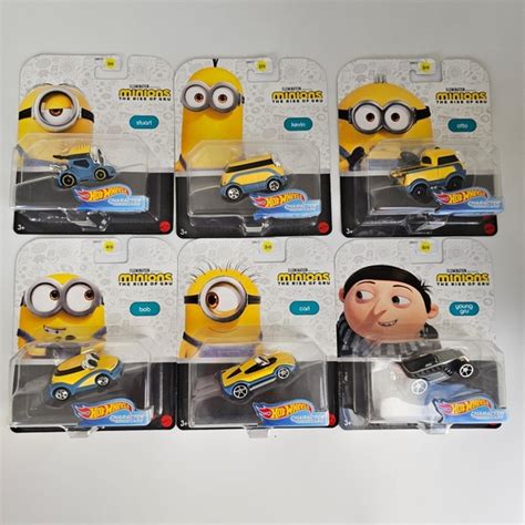 Mattel Toys Hot Wheels Character Cars Minions The Rise Of Guru Set Poshmark
