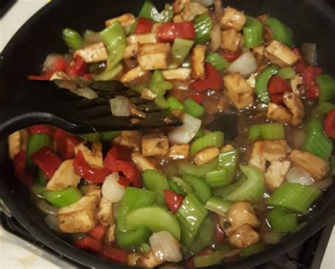 Stir Fried Tofu And Vegetables With Oyster Sauce Recipe Food