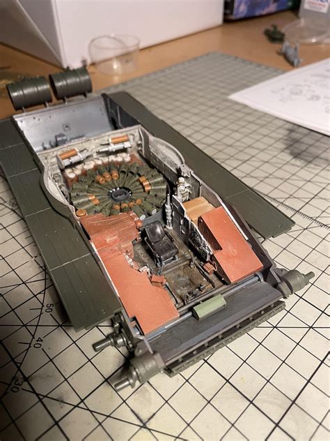 T72 interior coming along nicely : r/modelmakers