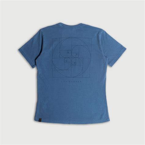 Camiseta Fem Jeep Commander Golden Ratio Estonada Azul Jeep