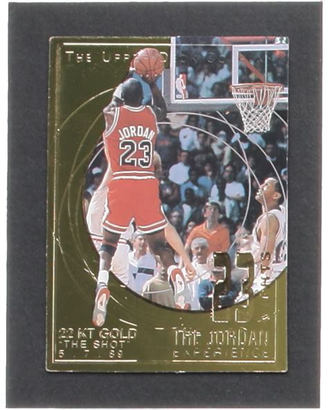 Michael Jordan 1997 Upper Deck 23 Nights Jordan Experience 22Kt Gold