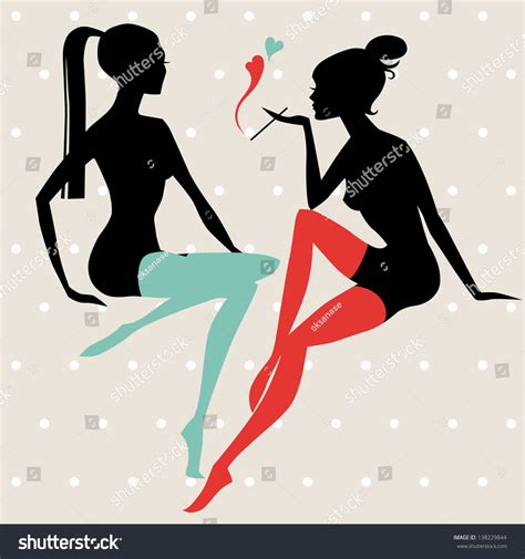 Twin Nude Girls Over Royalty Free Licensable Stock Illustrations Drawings Shutterstock