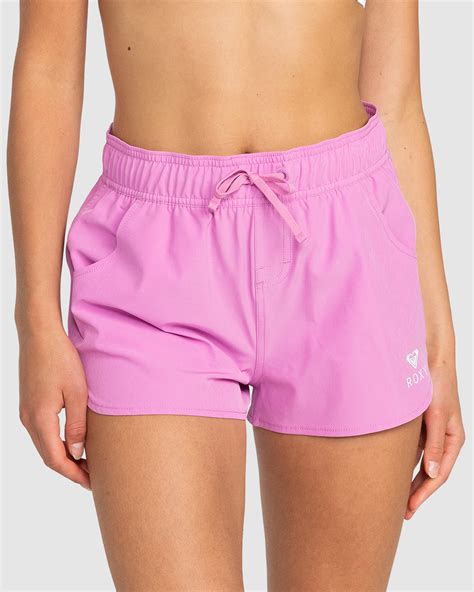 Roxy Womens Roxy Wave 2 Inch Board Shorts Opera Mauve Surfstitch