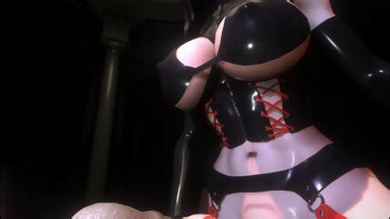 SFM VR D LATEX FUTA MISTRESS FUCKS MALE SLAVE ANAL