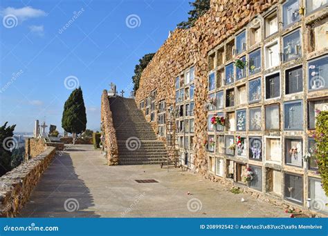 Montjuic Cemetery in Barcelona Spain Editorial Photography - Image of death, monument: 208992542