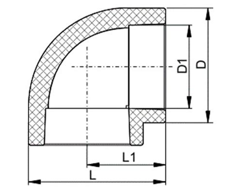 Угольник полипропиленовый белый 90° PP-R PN25 63 мм. Купить с доставкой ...