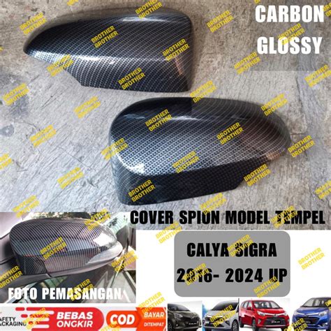 Jual Cover Spion Calya Sigra 2016 2019 2023 2024 2025 Up Luxury Carbon