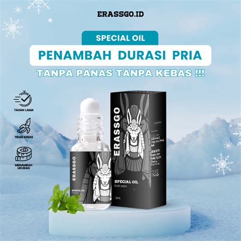 Jual Gratis Ongkir Erassgo Roll On Special Oil For Men Penambah