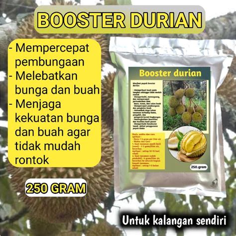 Jual Pupuk Booster Durian Perangsang Bunga Dan Buah Melebatkan Dan