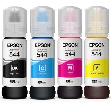 Tintas Epson T544 Original 65ml Pack X4 Todos Los Colores Ultra