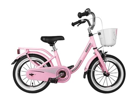 Premium Photo | Pink kids bike isolated