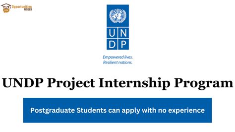 UNDP Project Internship Program - Opportunities Finder