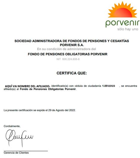 Certificado de Cesantías Porvenir Cómo obtenerlo y qué debes saber