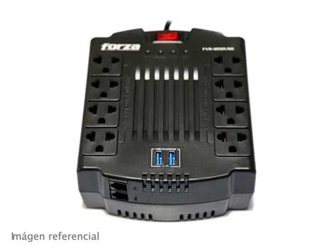 Estabilizador Forza Power FVR 1202USB 1200VA 600W 8 Tomas CA 220V