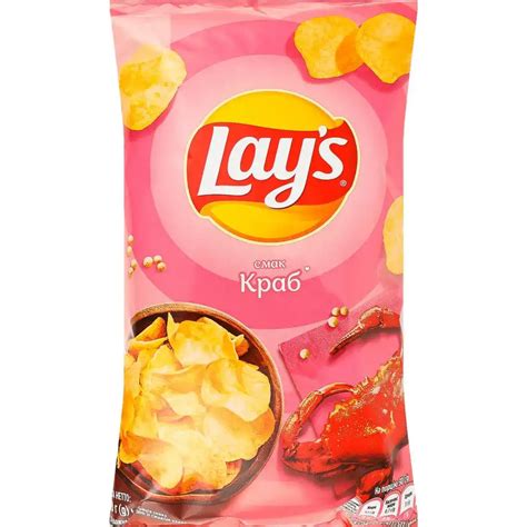 Чипси Lay's картопляні зі смаком краба 120 г купити онлайн | замовити в ...