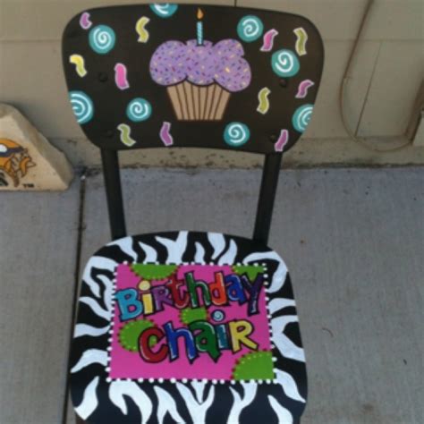 Birthday Chair And A Birthday Plate That Match Birthday Chair Birthday