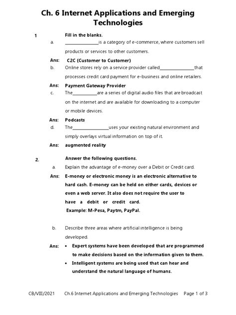 Ch. 6 Internet Applications and Emerging Technologies | PDF | Online ... 