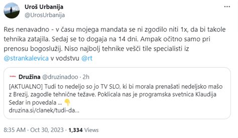 Zaradi Tehni Nih Te Av Na Rtvs Znova Ni Bilo Prenosa Ma E Demokracija