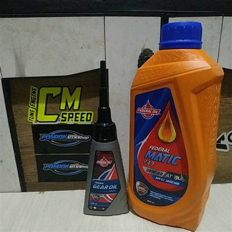 Jual Oli Motor Federal Y Matic Sae W Ml Oli Gardan Federal