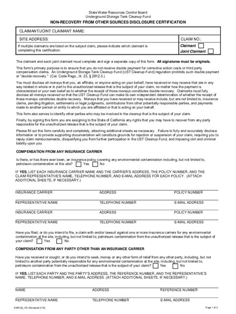 Fillable Online Underground Storage Tank System Closure Fax Email