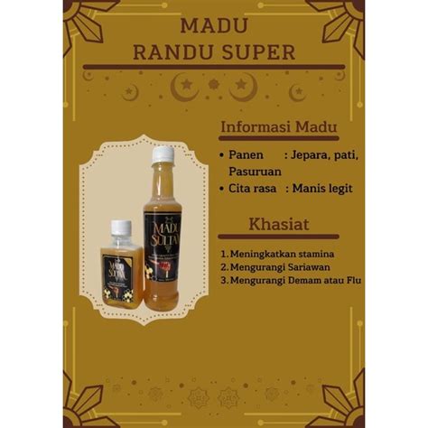 Jual MADU SULTAN MURNI RANDU SUPER BANYAK MANFAAT KHASIAT BANDUNG