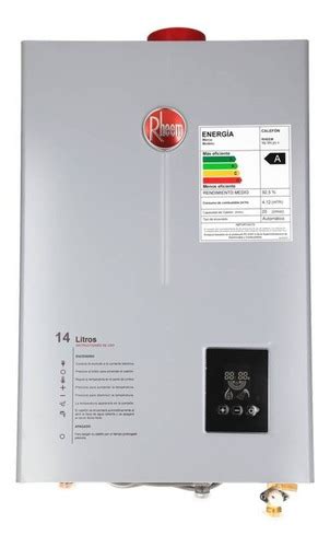 Calefon Rheem Tiro Forzado 14l Gas Licuado Cuotas sin interés