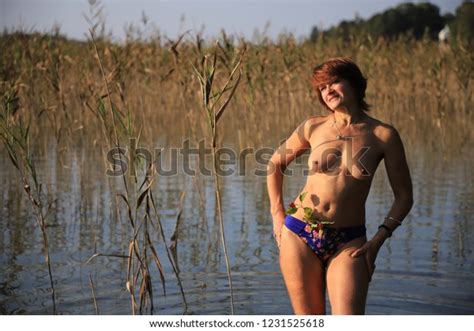 Nude Sexy Woman Bathing Lake Stock Photo Shutterstock